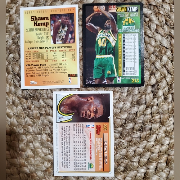3 - Shawn Kemp Basketball Cards - Picture 2 of 7
